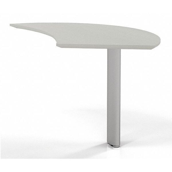 Mayline Curved Desk Medina Curved Desk Extension, 47" W, 28" D X 29-1/2" H, 47" W X - MNEXTRTSS