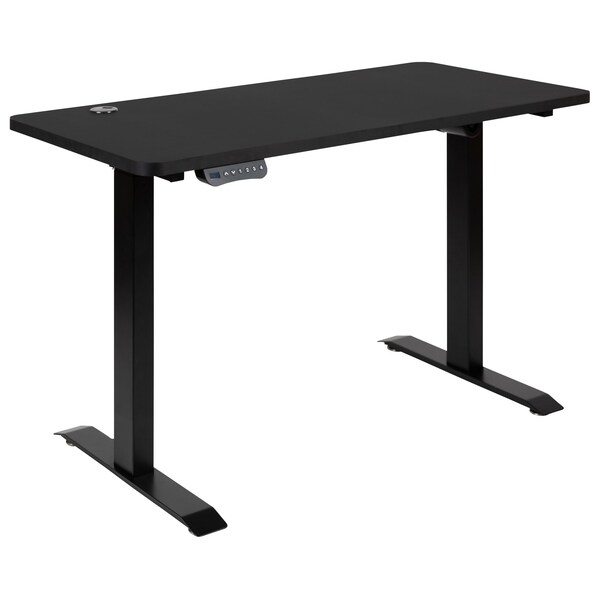 Flash Furniture Black Electric Standing Desk & Office Chair Set - BLN-2046512B-BKWH-GG