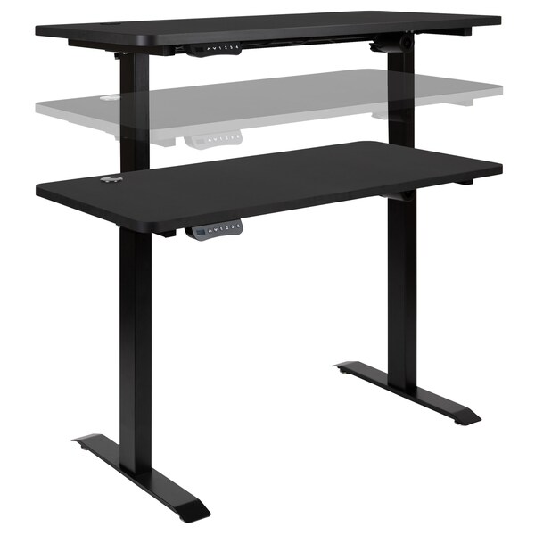 Flash Furniture Black Electric Standing Desk & Office Chair Set - BLN-2046512B-BKWH-GG