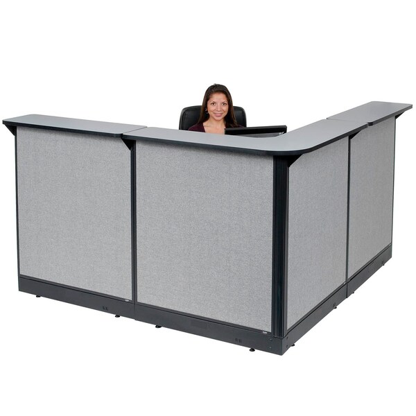 Interion By Global Industrial 80 in D X 46 in H, 80 in W X Gray - 249009NGG