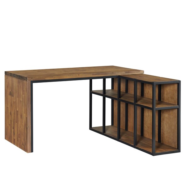 Alaterre Furniture 55 D X 30 H, 55 W X Acacia, Natural Aged Brown - ANLO0833