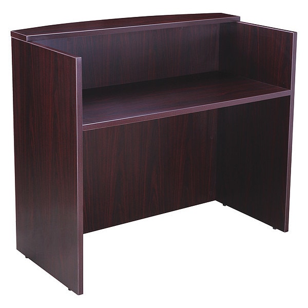 Boss Reception Desk Glazed Reception Desk, 48"Wx26"Dx41.5"H, M, 48" W X - N168-M