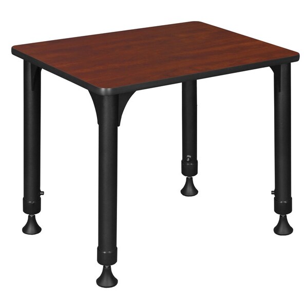 Regency Rectangle School Desks, 18 D X 23-34 H, 26 W X Wood, Metal, Cherry - RSD18526CH
