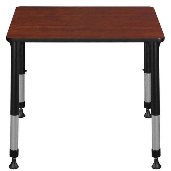 Regency Rectangle School Desks, 18 D X 23-34 H, 26 W X Wood, Metal, Cherry - RSD18526CH
