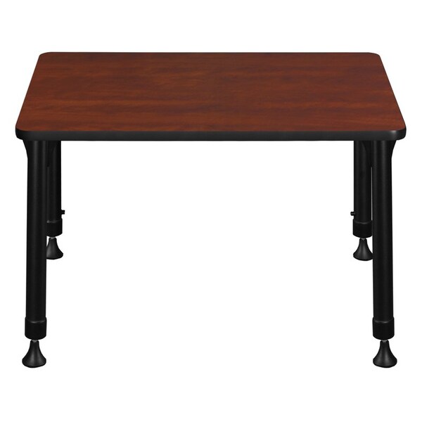 Regency Rectangle School Desks, 18 D X 23-34 H, 26 W X Wood, Metal, Cherry - RSD18526CH