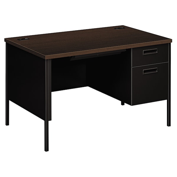 Hon Pedestal Desk Desk, Mtrclssc, Offi, 48, Mca, 30" D X 29-1/2" H, 48" W X Laminate, Mocha - HONP3251RMOP