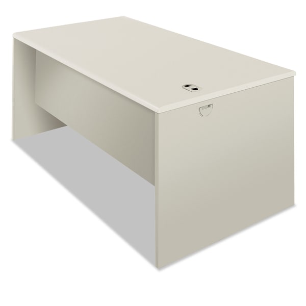 Hon Desk Shell Desk Shell, 60" Wide, Radius Edge, Silve, 30 in D X 30" H, 60" W X Honeycomb-Core Steel - H38932.B9.Q