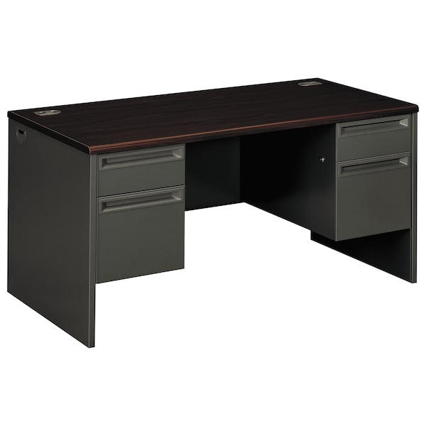 Hon Pedestal Desk Double Pedestal Desk, 30" D X 29-1/2" H, 60" W X - H38155.N.S