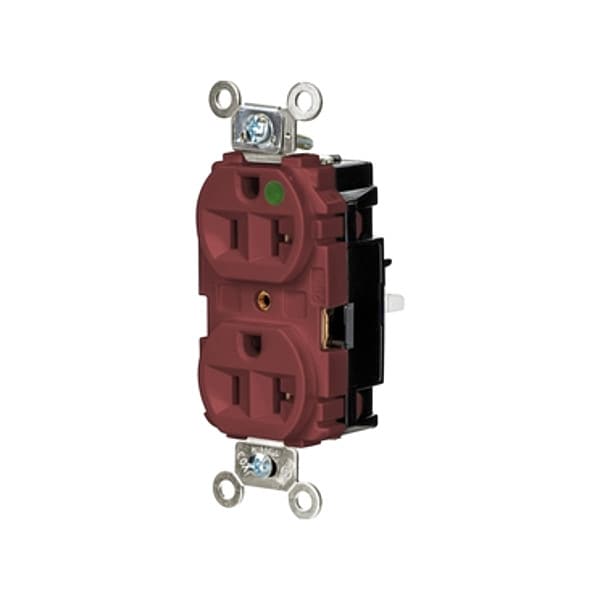 Hubbell Receptacle, 1 hp, 125V AC, NEMA 5-20R - HBL8300STR