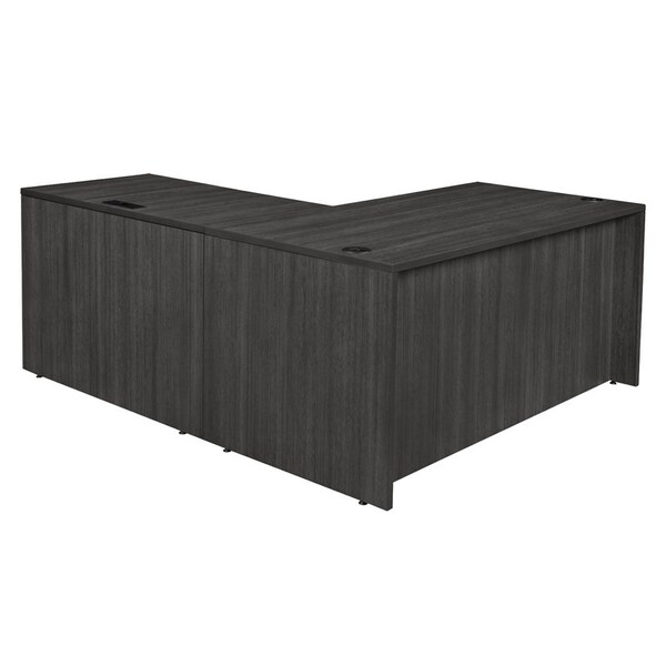 Regency Legacy L-Desks, 59 D X 29 H, 71 W X Wood, Ash Grey - LLDSP7124AG