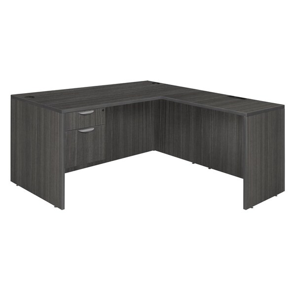 Regency Legacy L-Desks, 59 D X 29 H, 71 W X Wood, Ash Grey - LLDSP7124AG