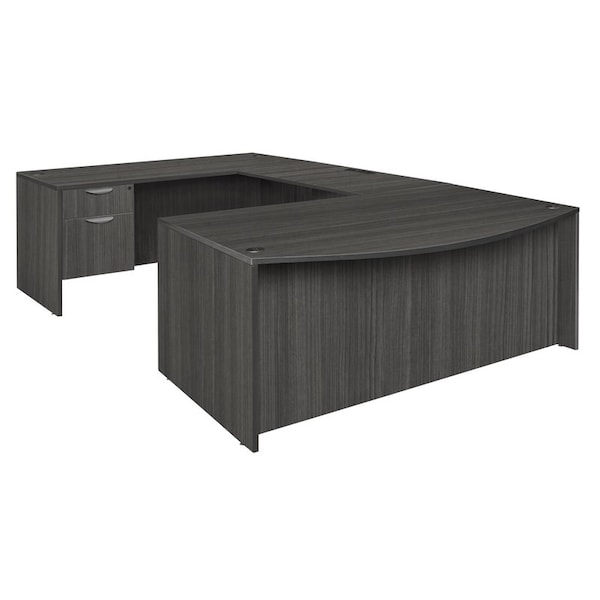 Regency Legacy U-Desks, 106 D X 29 H, 71 W X Wood, Ash Grey - LUDBFSP7135AG