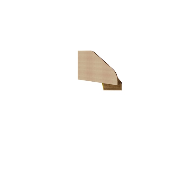 Manhattan Comfort Corner Desk, 21.06 in H, 31.1 in W X Rustic Brown and Yellow - 231BMC94