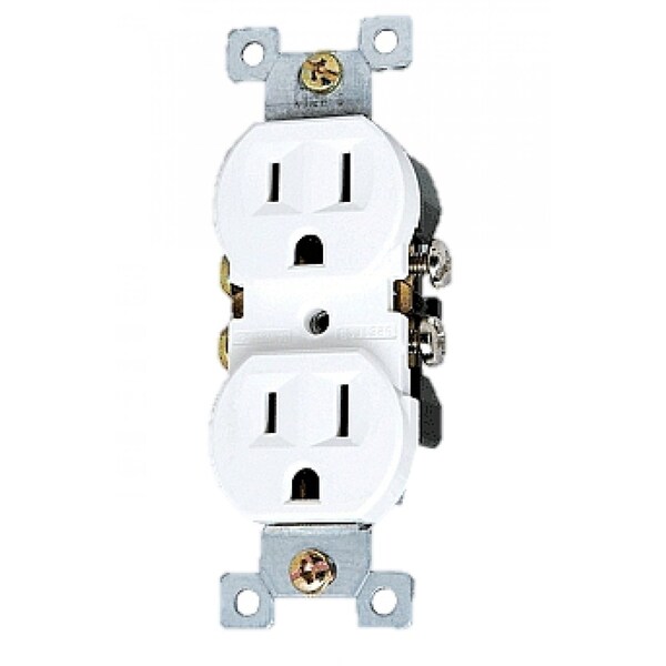 American Imaginations 8.63 in. x 12.13 in. x 1.88 in. Electrical Receptacle  in White - AI-35017