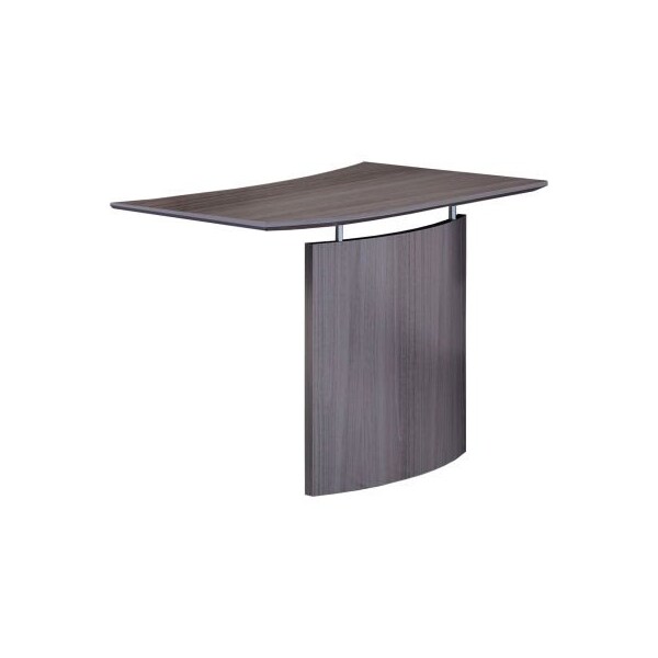 Safco Safco Medina Left Hand Bridge 48"W x 24"D x 29-1/2"H Gray Steel - MNBDGLLGS