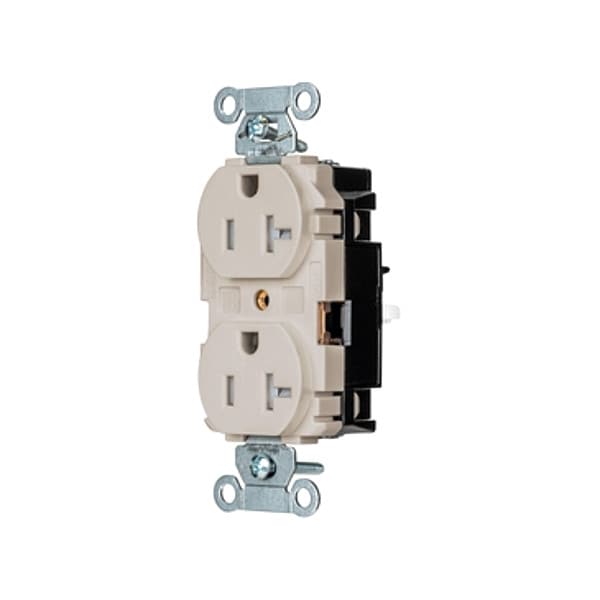 Hubbell Receptacle, 1 hp, 125V AC, NEMA 5-20R - BR20STLATR