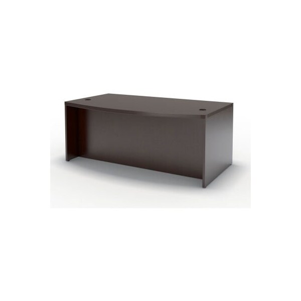 Safco Safco Aberdeen 72W Bow Front Desk 72W x 42D x 29-1/2H Mocha - ABD7242LDC***