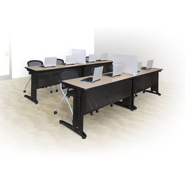 Regency Fusion Modesty Panels, 16 D X 0.5 H, 57 W X Metal, Black - MMP6016BK