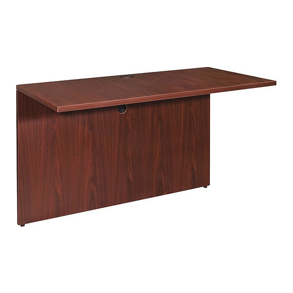 Lorell Bridge, 23.6" D X 29-1/2" H, 41.6" W X 3mm PVC (Edge), Mahogany - LLR69391