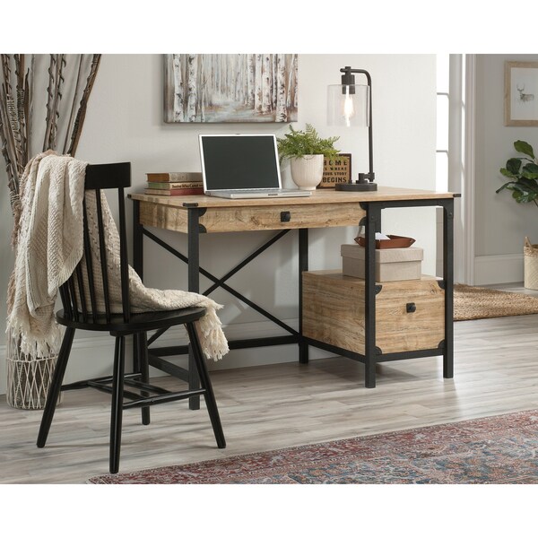 Sauder 23.46 in D X 29.53 in H, 47.48 in W X Engineered wood, Metal - 425907