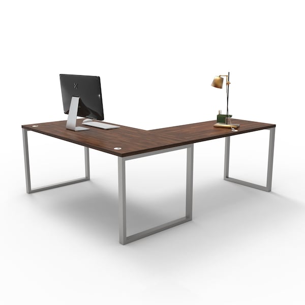 We'Re It Connect It L-Shaped Desk, 77 in D X 30 in H, 66 in W X Thermally Fused Laminate - DI66304824L1BBF-BS-WNB