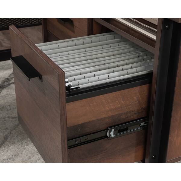 Sauder 65.98 in D X 29.76 in H, 65.98 in W X Engineered wood, Metal - 430071