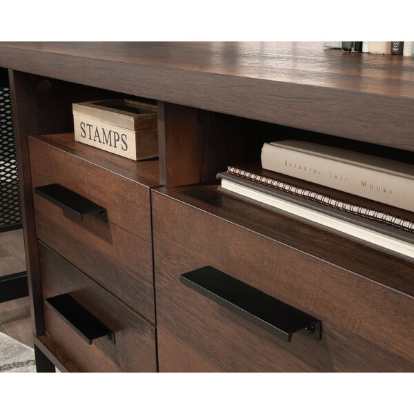 Sauder 65.98 in D X 29.76 in H, 65.98 in W X Engineered wood, Metal - 430071