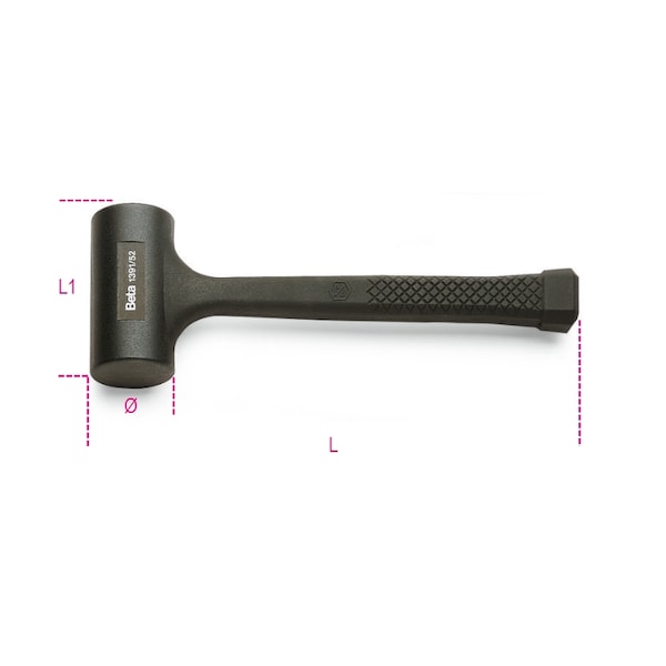 Beta 1391 Dead-blow Hammer, 65mm Face - 013910165