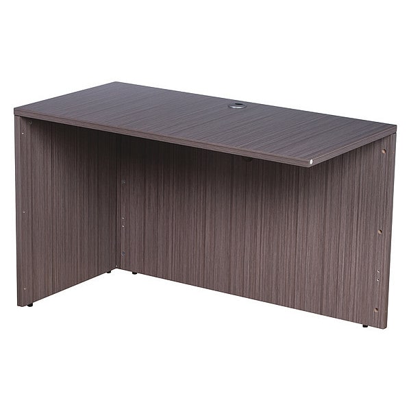 Boss Desk Return Return-Reversible, Driftwood, 24" x 48", Driftwood - N145-DW