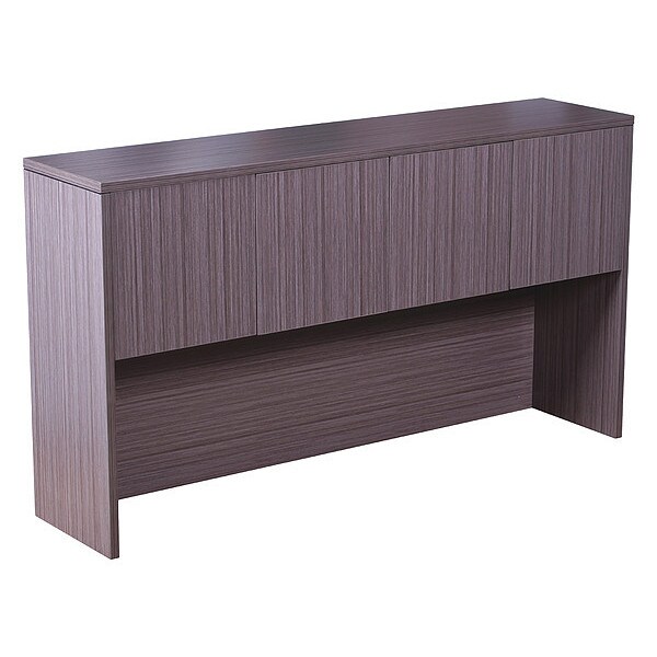 Boss Hutch With Doors, Driftwood, 71"x15"x36", Driftwood - N144-DW