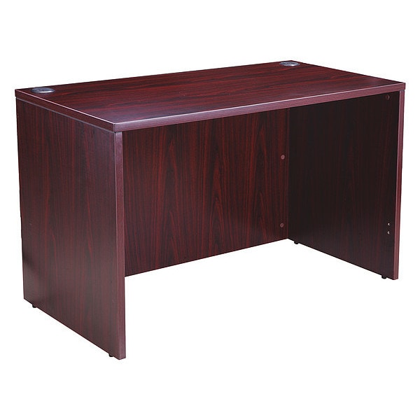 Boss Desk Shell Desk Shell 48" x 24", Mahogany, Wood - N104-M