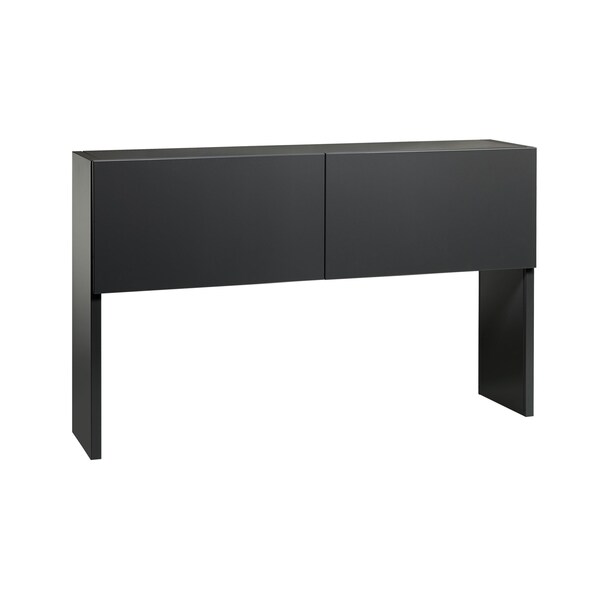 Hirsh Desk Hutch, 36 in H, 59 in W X Metal, Black - 20562