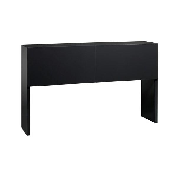 Hirsh Desk Hutch, 36 in H, 59 in W X Metal, Black - 20561