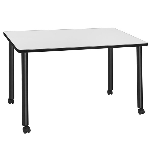 Regency Desk Shells, 24 D X 29 H, 60 W X Wood, Metal, White - MDCL6024WHBK