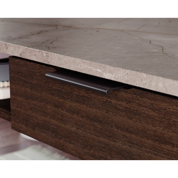 Sauder L-Desk, 60 in D X 29.72 in H, 65.98 in W X Engineered wood, Metal - 430358