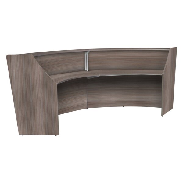 Regency 49 in D X 45.5 in H, 124.5 in W X Wood, Driftwood Grey - 77292GY