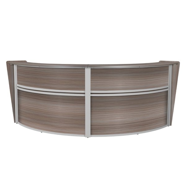 Regency 49 in D X 45.5 in H, 124.5 in W X Wood, Driftwood Grey - 77292GY