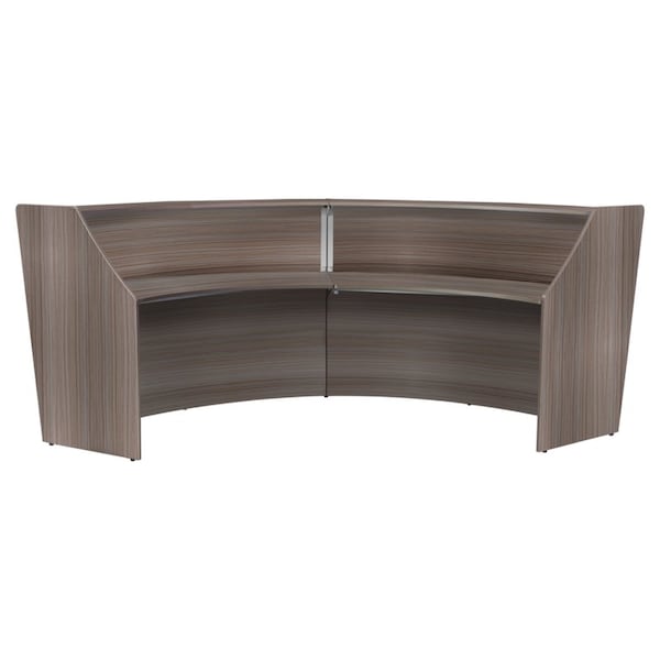 Regency 49 in D X 45.5 in H, 124.5 in W X Wood, Driftwood Grey - 77292GY
