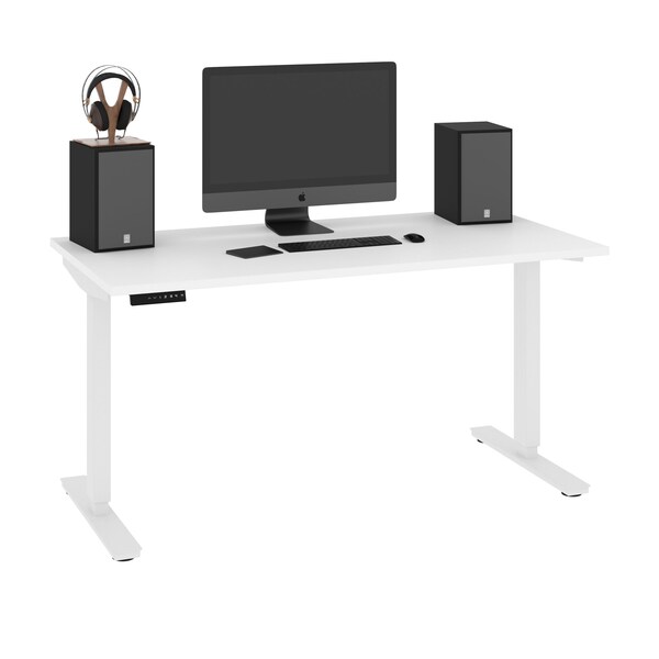 Bestar Universel 30 in x 60 in Standing Desk, White - 65838-17