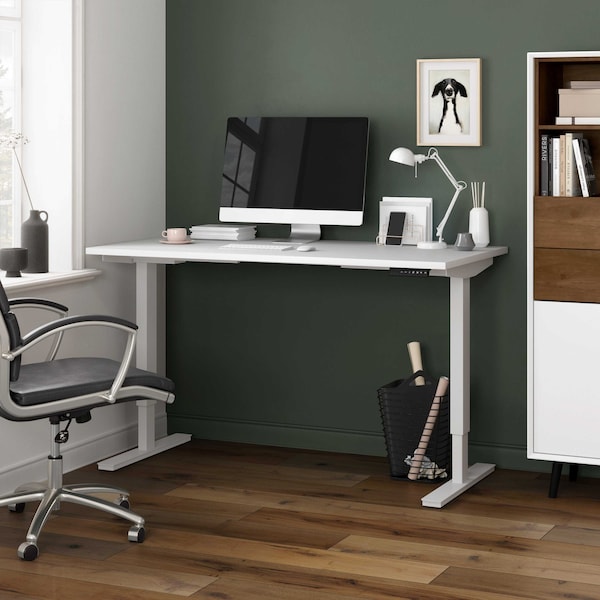 Bestar Universel 30 in x 60 in Standing Desk, White - 65838-17