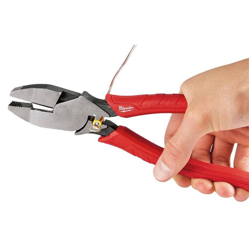 Milwaukee 9 in. High Leverage Lineman's Pliers with Crimper - 48-22-6100