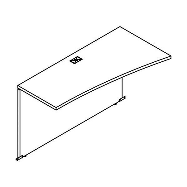 Groupe Lacasse Bridge Return, Right Asymmetrical, 48inx24inx29-7/8in, Sahara - LASM1SBR184824R