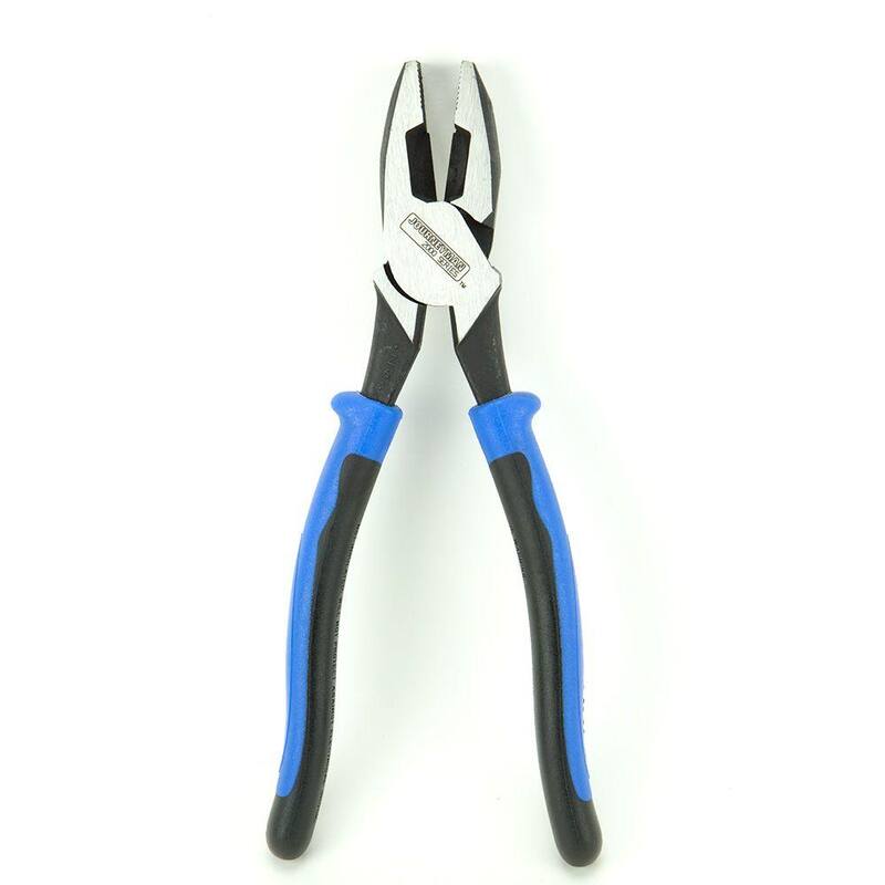 Klein Tools 9 in. Journeyman High Leverage Side Cutting Pliers for Heavy Duty Cutting - J2000-9NE