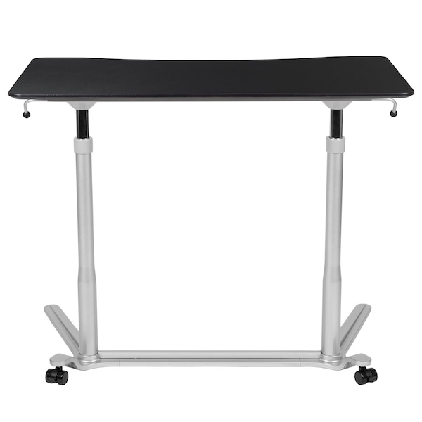 Flash Furniture Computer Desk Black Sit-Stand Computer Desk, Black - NAN-IP-6-1-BK-GG