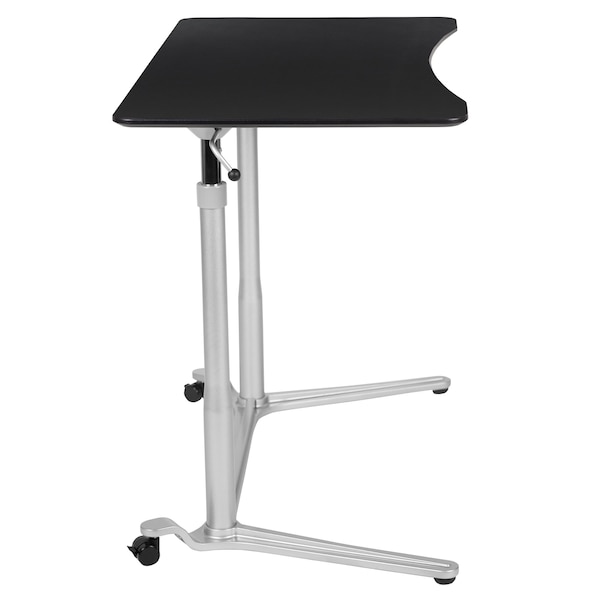 Flash Furniture Computer Desk Black Sit-Stand Computer Desk, Black - NAN-IP-6-1-BK-GG
