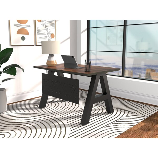 We'Re It A-Frame Writing Desk W/ Modesty Panel, 24 in D X 30 in H, 48 in W X Laminate - AF4824-MOD-7973