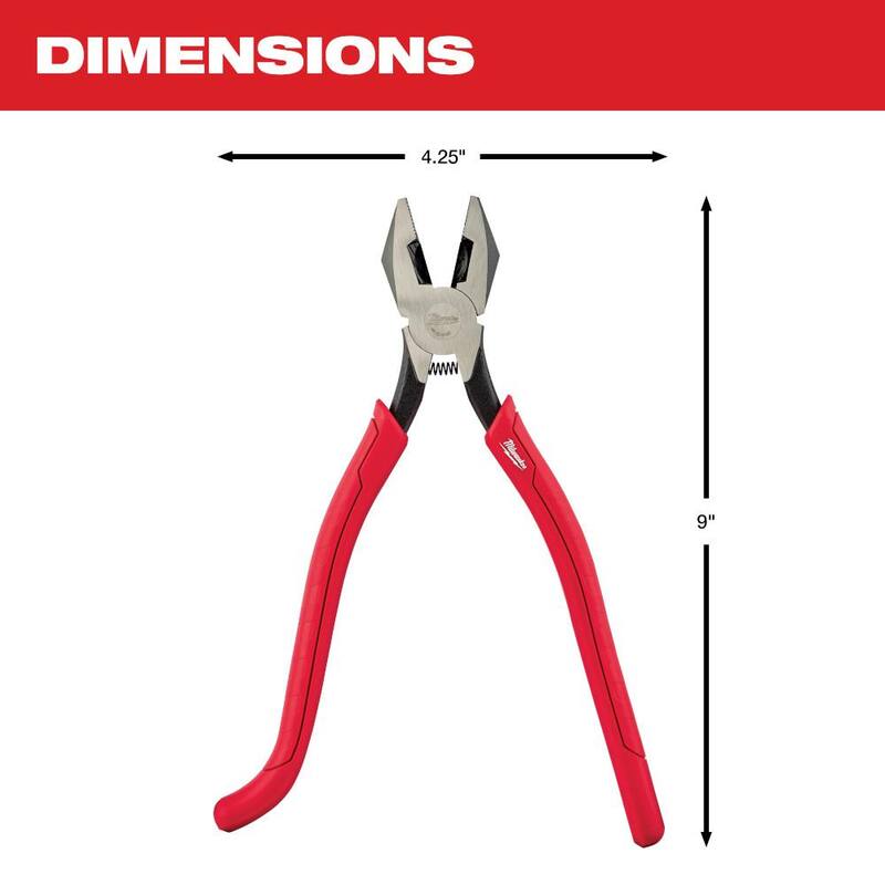 Milwaukee 9 in. Ironworker's Pliers with Comfort Grip - 48-22-6102