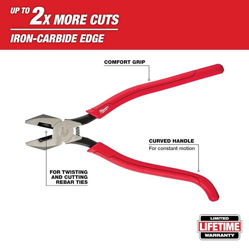 Milwaukee 9 in. Ironworker's Pliers with Comfort Grip - 48-22-6102