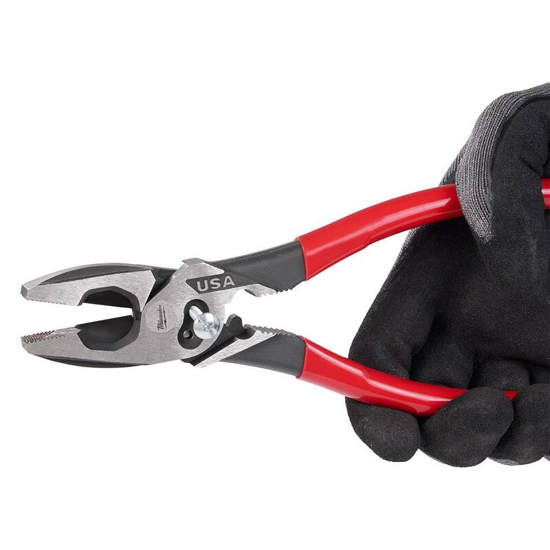 Milwaukee 9 in. Lineman's Pliers with Crimper / Bolt Cutter and Dipped Grip - MT500C