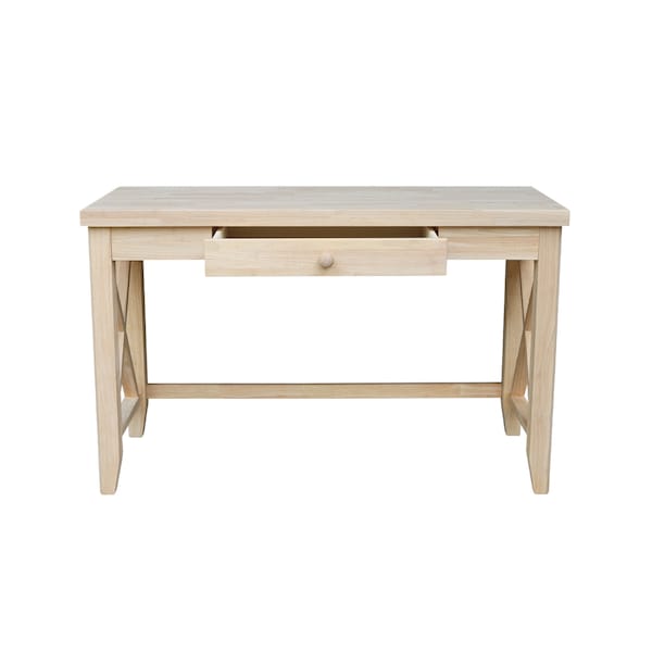 International Concepts Hampton Desk 21 in D X 30 in H, 48.1 in W X Wood, Unfinished - OF-67X